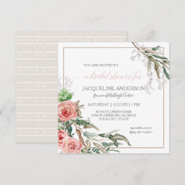 Möhippa Modern Blommigt BOHO-pilar vattenfärg Inbjudningar