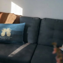 Möhippa Modern Blue Guld Pineapple par L