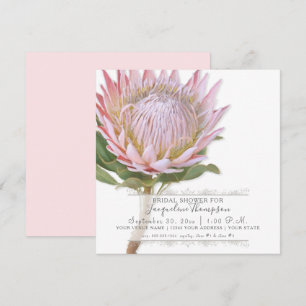 Möhippa Modern Elegant Proteblomma i Kung Inbjudningar