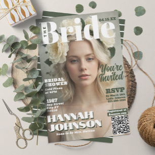 Möhippa Modern Magazine Cover Inbjudningar