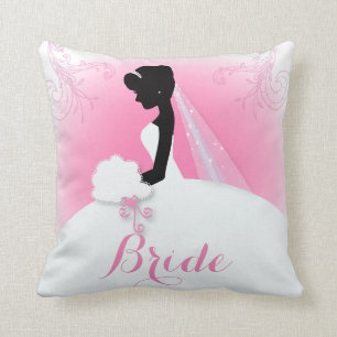 Möhippa Mrs. Höger Rosa bride silhouette Kudde