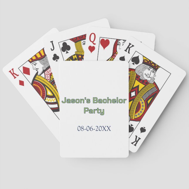 Möhippa namn datum enkel minimal bestman  casinokort (Baksidan)