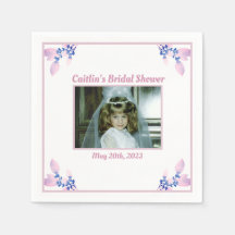 Möhippa Napkin - Rosa tema med foto