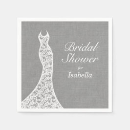 Möhippa Napkin, vacker Linen Pappersservett