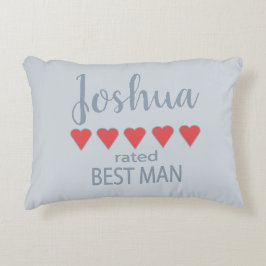 Möhippa och Bröllopsfest 5 Hjärtlige man Prydnadskudde