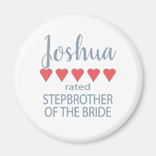 Möhippa och Bröllopsfest 5 Hjärtstepbroder o Bride Magnet