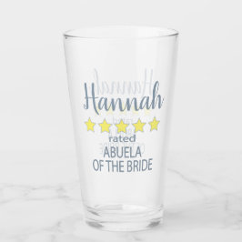 Möhippa och Bröllopsfest 5 Star Abuela of Bride Glaskopp
