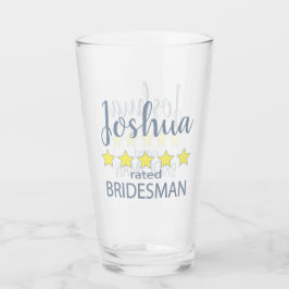 Möhippa och Bröllopsfest 5 Star Bridesman Glaskopp