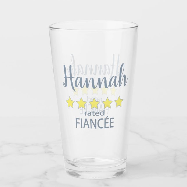 Möhippa och Bröllopsfest 5 Star Fiancee Glaskopp (Framsida)