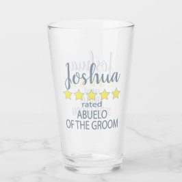 Möhippa och Bröllopsfest 5 stjärna Abuelo of Groom Glaskopp