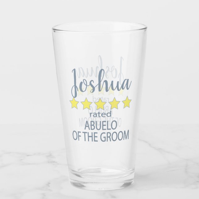 Möhippa och Bröllopsfest 5 stjärna Abuelo of Groom Glaskopp (Framsida)