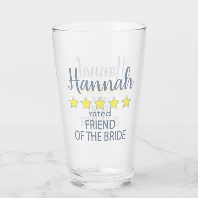 Möhippa och Bröllopsfest 5 Stjärna-vän Glaskopp (Framsida)