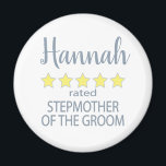 Möhippa och Bröllopsfest 5 stjärnor av Groom Magnet<br><div class="desc">Ledamöterna från brudens sida och bröllopsfest kommer att känna sig älskade och uppskattade med en "femstjärnig" gåva som gjorts särskilt för dem. Kärlek är vad det handlar om. Vare sig det är en hemstad bröllop eller ett destinationsbröllop kommer personligen säkert att ta med sig leenden på vägen. Anpassadets t-shirts har...</div>