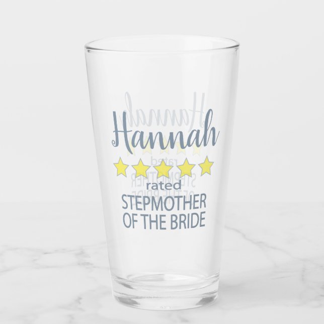 Möhippa och Bröllopsfest 5 stjärnor Brides stepmor Glaskopp (Framsida)