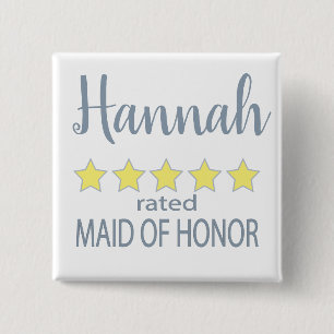 Möhippa och Bröllopsfest 5 stjärnor Maid of honor Knapp