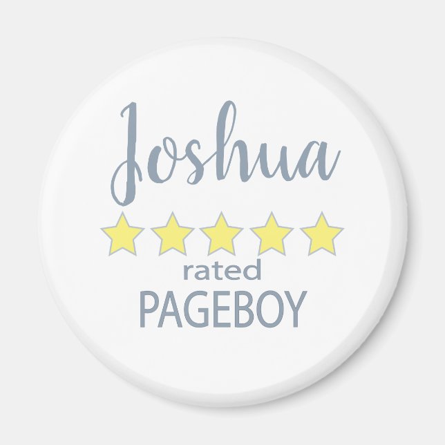 Möhippa och Bröllopsfest 5 stjärnor, sidpojke Magnet (Framsidan)