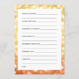 Möhippa Önskemål Höger/Fall Glitter Ljus Inbjudningar