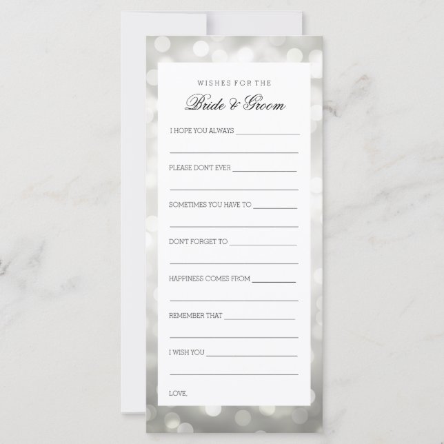 Möhippa Önskemål Silver Glitter Ljus (Framsida)