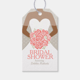 Möhippa orange repetition av bröllop-presentens mä presentetikett