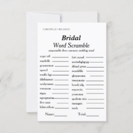 Möhippa ord-spelkort för möhippa inbjudningar