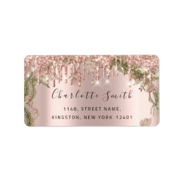 Möhippa OSA Bröllop Drives Ro Blommigt Down Adressetikett