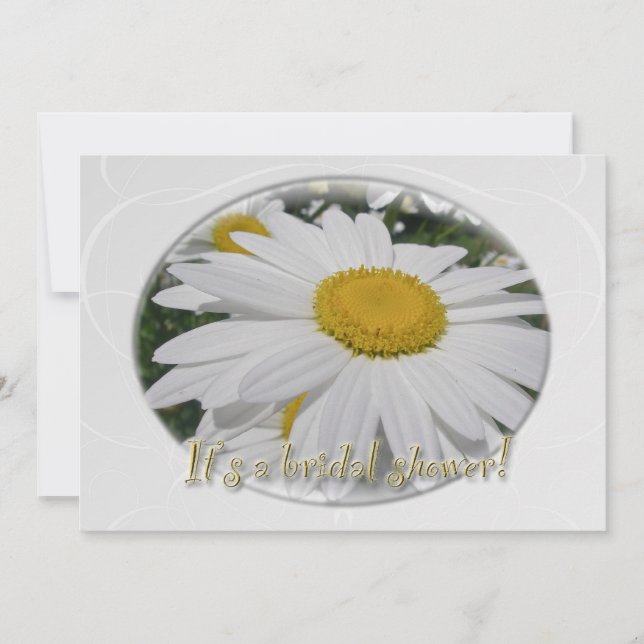 Möhippa Oxeye Daisy Wildblomma Inbjudningar (Framsida)
