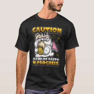 Möhippa Pågående Brudgum Drinkande Lag T Shirt