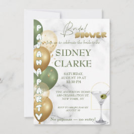 Möhippa. Pajama party Inbjudningar