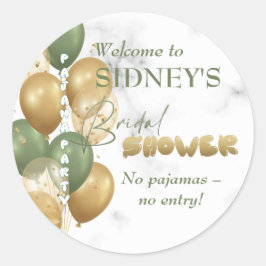 Möhippa. Pajama party Runt Klistermärke