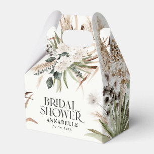 Möhippa pampas black modern boho party favoriserar presentaskar
