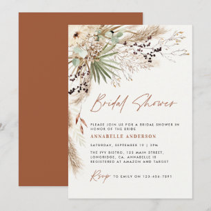 Möhippa pampas-gräs modern boho-elegant inbjudningar