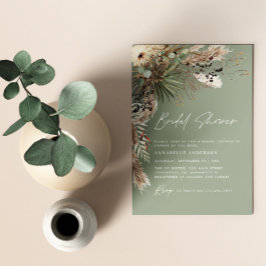 Möhippa pampas gräs modern boho elegant inv. inbjudningar
