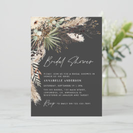 Möhippa pampas gräs modern boho elegant inv. inbjudningar