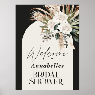 Möhippa pampas-gräs modern boho-elegant poster