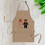 Möhippa par Apron Förkläde<br><div class="desc">Den här designen är ett par möhippor. Bron och trippen och promenera hand i hand. Den här möhippan-parsdesignen ser underbar ut på den här Apron</div>