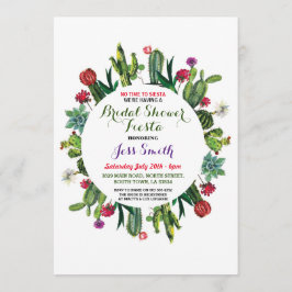 Möhippa Party Fiesta Cactus mexikanska Inbjudan