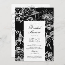 Möhippa Party Simple Blommigt Silver Black