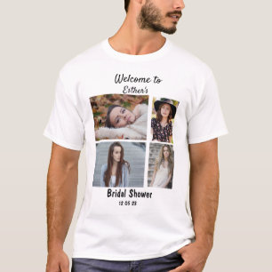 Möhippa Personlig 4 Fotokollage T Shirt