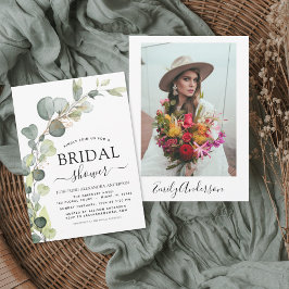 Möhippa Photo Greenery Eucalyptus Inbjudningar