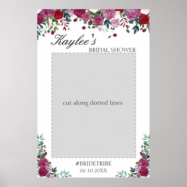 Möhippa Photo Prop | BLOMMIGT PARTY Poster (Framsidan)