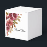 MÖHIPPA PRESENTASKAR<br><div class="desc">MÖHIPPA FAVOR BOX MED SÖT BURGUNDY BLOMMIGT DESIGN.</div>