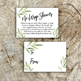 Möhippa-presentkort för grönt utan radbyte visitkort