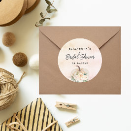 Möhippa Pumpkin-kräm ro guld Runt Klistermärke