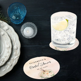 Möhippa Pumpkin-kräm ro guld Underlägg Papper Rund