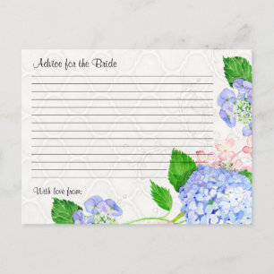 Möhippa Råd Bride Blue Hydrangea Blommigt Vykort