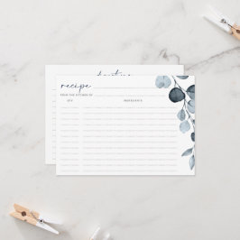 Möhippa Recept Cards Blue Grått Foliage