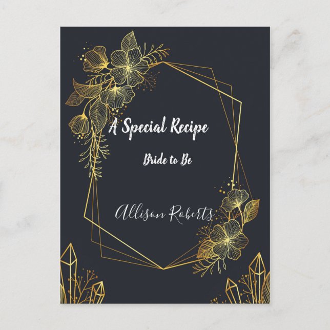 Möhippa Recie för flottan i Golden Ram tillbaka Vykort (Framsida)