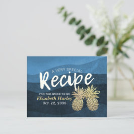 Möhippa Recipe Blue Guld Pineapple par Inbjudan Vykort