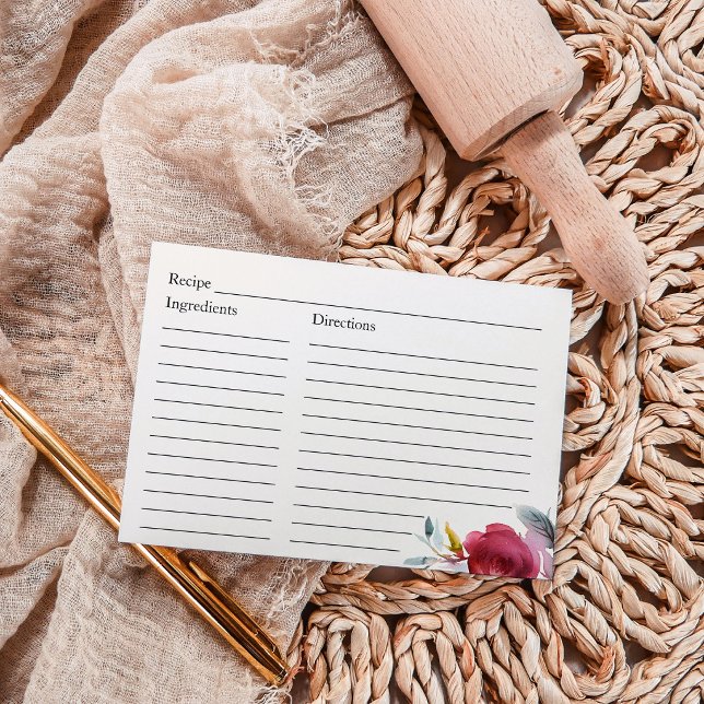 Möhippa Recipe Burgundy Marsala Blommigt (Skapare uppladdad)