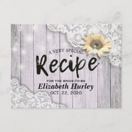 Möhippa Recipe Snöre Solros Wood Ljus Inbjudan Vykort